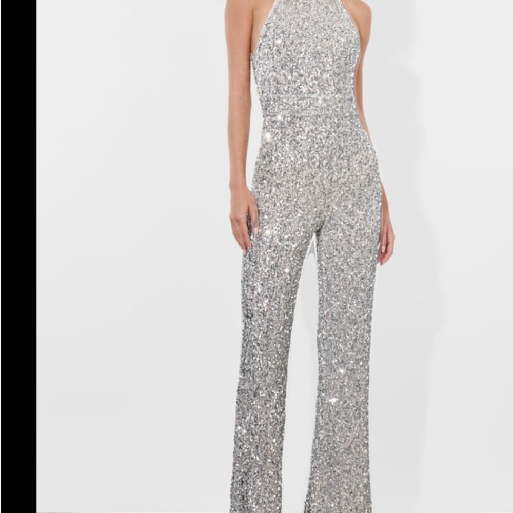 Alice + Olivia
Cataline Sequined Wide-Leg Jumpsuit